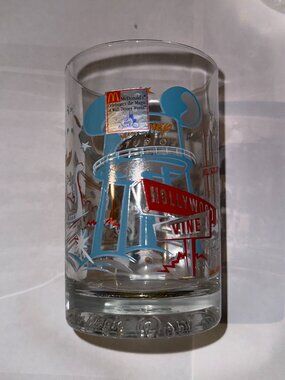 McDonald's Walt Disney World Hollywood Studios 25th Anniversary Glass Tumbler